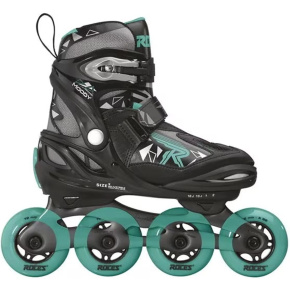 Roces Moody TIF Kolečkové brusle dívčí (Black/Aqua|30-35) Roces Moody TIF Kolečkové brusle dívčí (Black/Aqua|30-35)