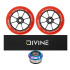 Set 2ks koleček Divine 110 mm Spoked Neochrome + Divine griptape + Divine headset