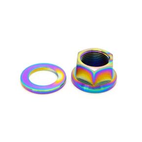 TLC Titanium BMX Osičkový Šroub Se Spacerem (14mm|Rainbow) TLC Titanium BMX Osičkový Šroub Se Spacerem (14mm|Rainbow)