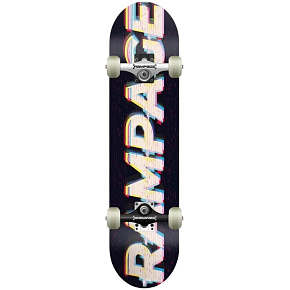 Rampage Glitch Logo Skateboard Komplet (8"|Černá)