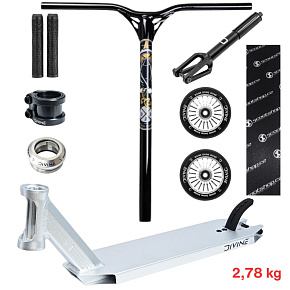 Freestyle koloběžka Custom Divine Zephyr 480 mm ALU Stříbrná Freestyle koloběžka Custom Divine Zephyr 480 mm ALU Stříbrná