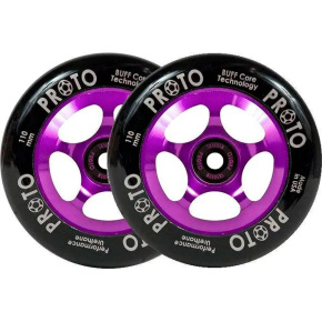 Proto Spoked Sliders Kolečka Na Freestyle Koloběžku 2-Balení (110mm|Black On Purple) Proto Spoked Sliders Kolečka Na Freestyle Koloběžku 2-Balení (110mm|Black On Purple)