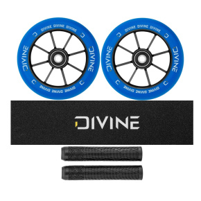 Set 2ks koleček Divine 110 mm Spoked modré + Divine griptape + Divine gripy Set 2ks koleček Divine 110 mm Spoked modré + Divine griptape + Divine gripy
