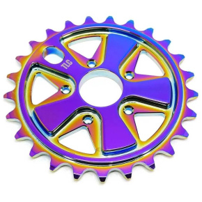 TLC Vintage 5-Spoke BMX Převodníky (Rainbow|25T) TLC Vintage 5-Spoke BMX Převodníky (Rainbow|25T)