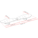 Waveboard Street Surfing WAVE RIDER Abstrakt, dřevěný