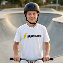 Tričko Scootshop Logo bílé