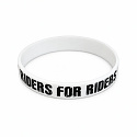 Náramek mptoner.live Riders for Riders bílý