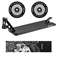 Set Deska Divine Forget Street 6" 580 mm černá + 2ks koleček Divine 110 mm Turbo černé + Divine Nyx griptape