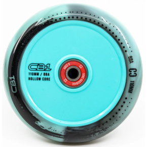 Core CB1 Hollow Plastic Kolečko Na Freestyle Koloběžku (Černá/Tyrkysová) Core CB1 Hollow Plastic Kolečko Na Freestyle Koloběžku (Černá/Tyrkysová)