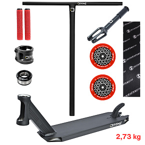 Freestyle koloběžka Custom Divine Zephyr 460 mm CrMo Black/Red
