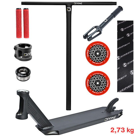 Freestyle koloběžka Custom Divine Zephyr 460 mm CrMo Black/Red