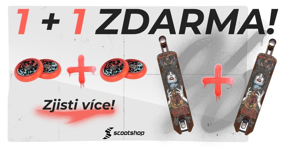 Akce 1 + 1 zdarma na desky, SCS objímky a kolečka